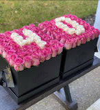 Square Signature Box fresh roses